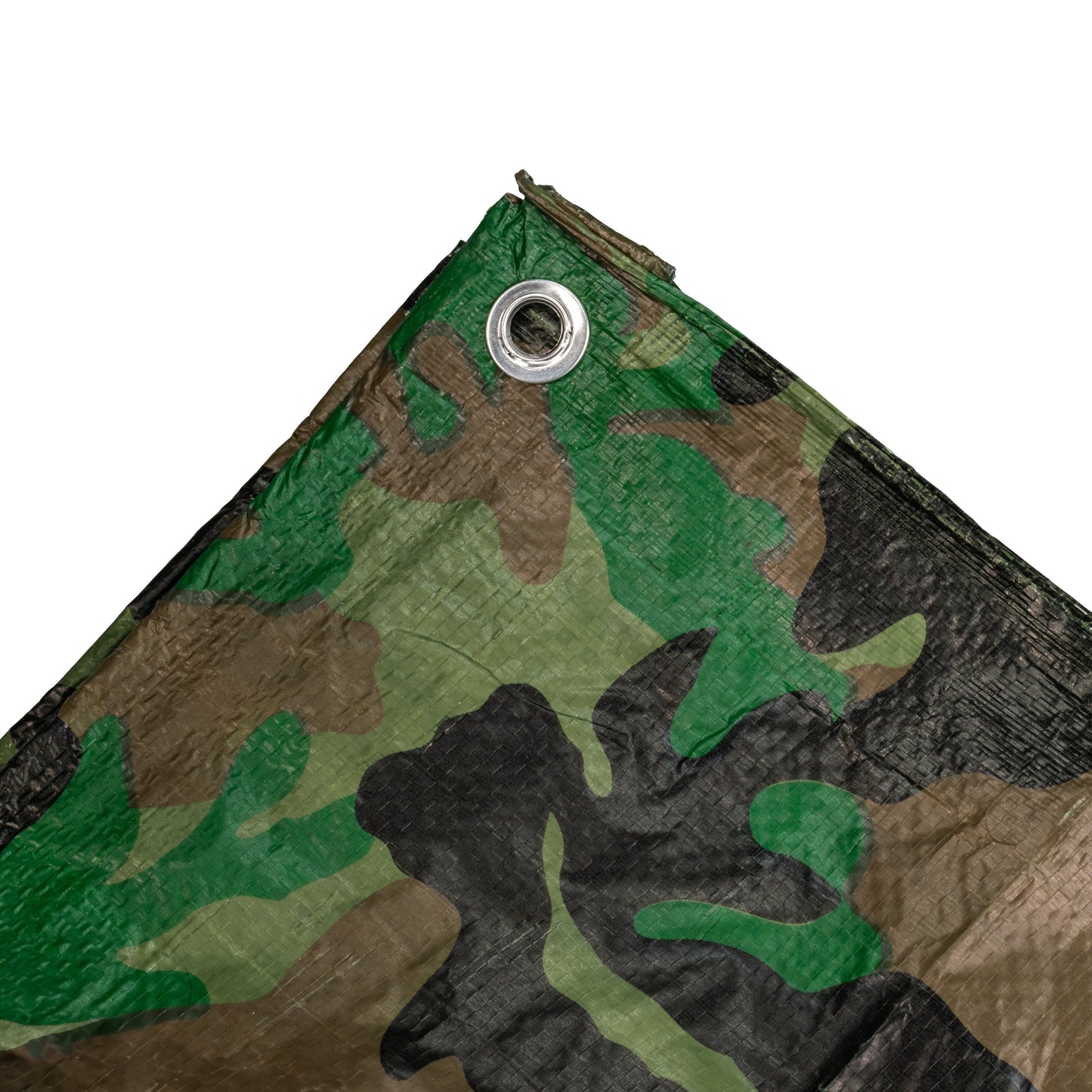 Camouflage M-Grade Tarpaulin 1.5m x 2.4m Reinforced Eyelets Outdoor Ground Sheet