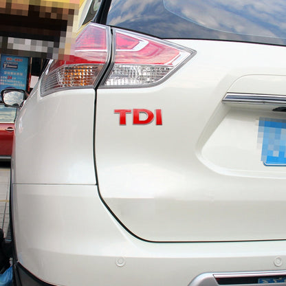 TDI 3D Badge Emblem Decal Car Sticker, DIY TDI 3D Badge Emblem