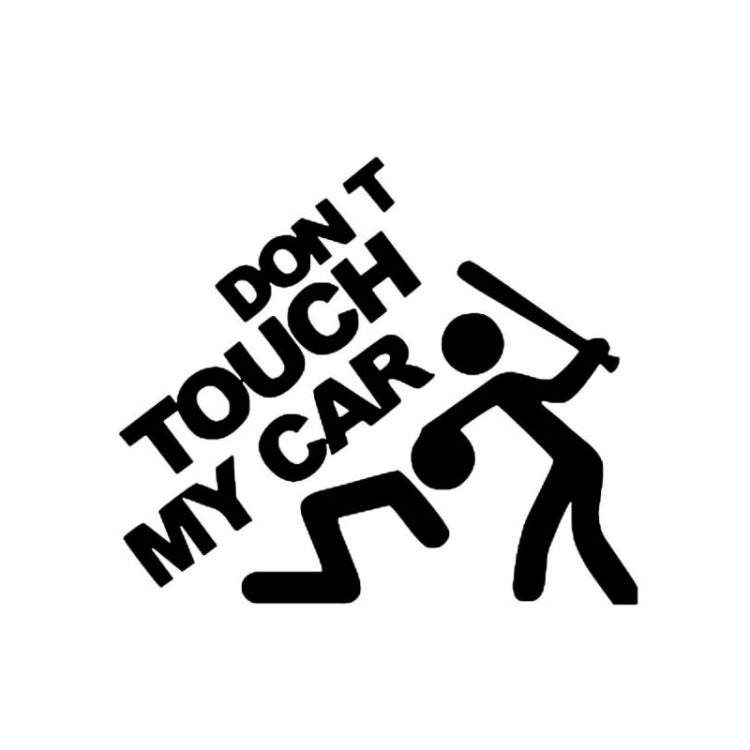 Car Sticker Window Decal, 22x19cm Black, 22x19cm White