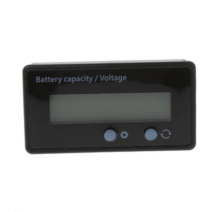 GY-6S 12V Lead-acid Battery Power Meter Lithium Battery Capacity Indicator Display Tester Percentage Voltmeter, 12V Green Light
