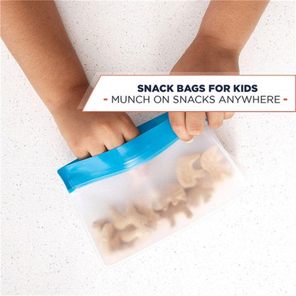 2 Sets PEVA Food Bags Reuse Three-dimensional Thickened Storage Sealed Fresh-keeping Bags, Random Color Delivery, Sealed Fresh-keeping Bags