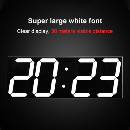LED Digital Clock Living Room Wall Clock Creative WIFI Clock US Plug, 4 Bit WIFI Hollow White, 4 Bit WIFI Hollow Red, 4 Bit WIFI Sealed Box White