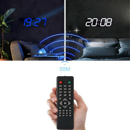 Wall Sticker LED Wall Clock Decorative Clock Creative Acrylic Mirror Clock US Plug, Remote Version Sealed Box