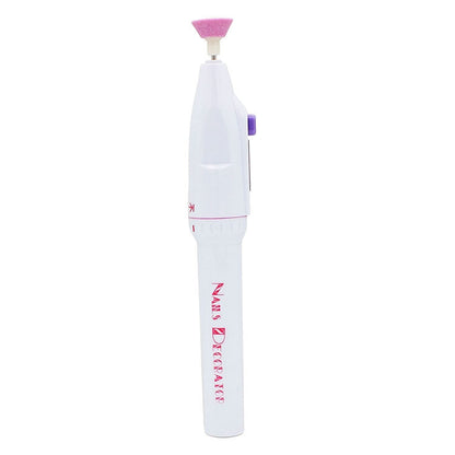 Electric Nail File Drill Kit Tips Manicure Toenail Pedicure Salon Pen Shape Manicure Kit Nail Drill Buffers Pedicure Tool with 5 Bits