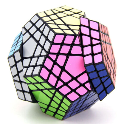 Carbon Fiber Membrane Third-order Magic Cube Children Educational Toys, Dodecahedron Shaped Magic Cube