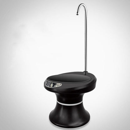 Tray Bucket Water Pump USB Rechargeable Wireless Electric Mineral Water Bucket Automatic Water Dispenser, Black