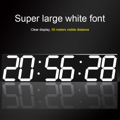 Multifunctional LED Wall Clock Creative Digital Clock, Hollow Remote Control, Sealed Box Remote Control