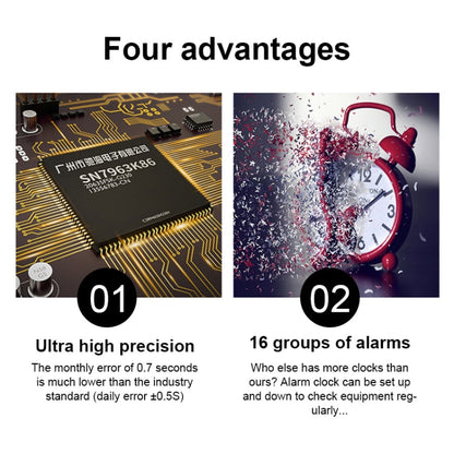 Multifunctional LED Wall Clock Creative Digital Clock, Hollow Remote Control, Sealed Box Remote Control