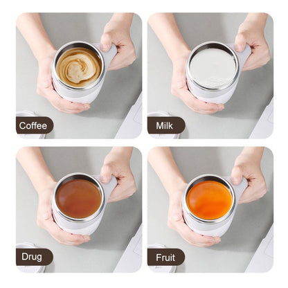 Electric Stirring Cup Milkshake Coffee Stirring Cup, Electric (White), Electric (Brown)