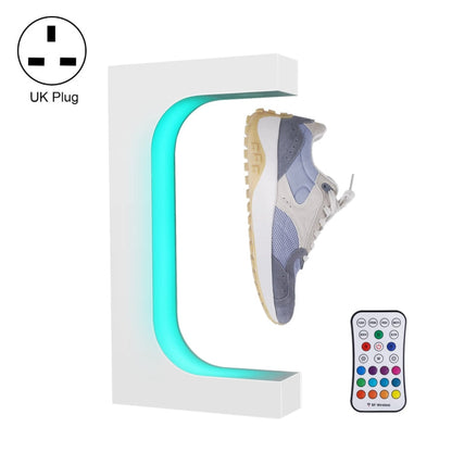 LM-001 LED Lighting Magnetic Levitation Shoes Display Stand, 28mm Black+Color Lamp+RC, 28mm White+Color Lamp+RC