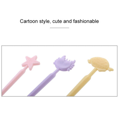 Creative Animal Cartoon Fruit Cake Fork Sign, Random Color Delivery