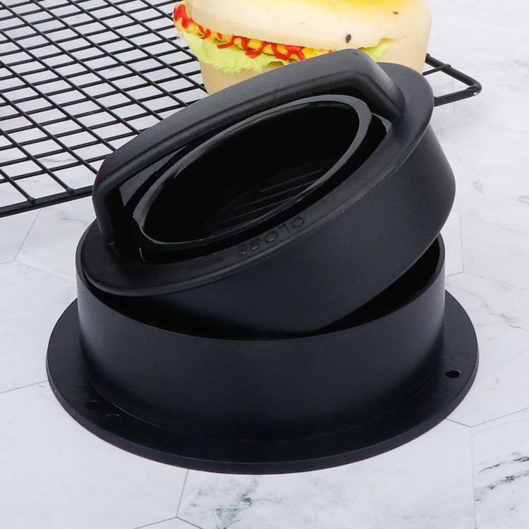 LsCook Hamburger Meat Press Tool Patty Maker Mold Cutlet, 2PCS Black