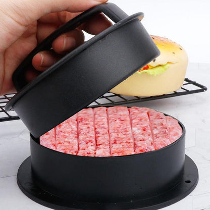 LsCook Hamburger Meat Press Tool Patty Maker Mold Cutlet, 2PCS Black