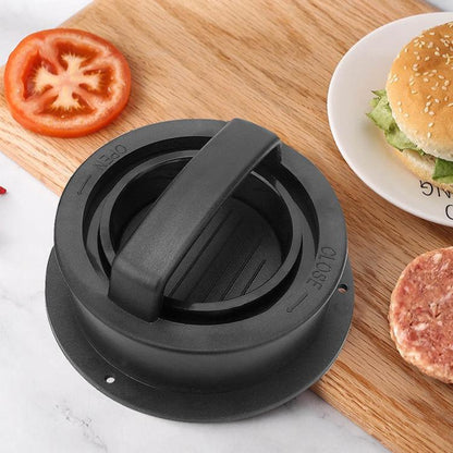 LsCook Hamburger Meat Press Tool Patty Maker Mold Cutlet, 2PCS Black
