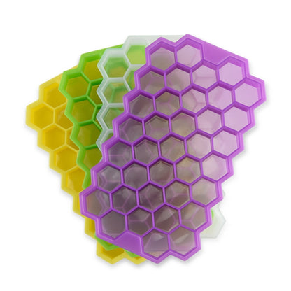 37 Grids Ice Cubes Honeycomb Ice Cream Maker Form DIY Mould Popsicle Molds Yogurt Ice Box Fridge Treats Freezer