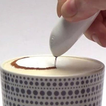New Electric Latte Art Pen For Coffee Cake Pen For Spice Cake Decorating Pen Coffee Carving Pen Baking Pastry Tools