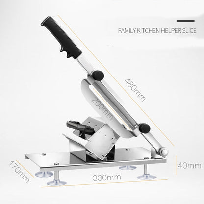 Alloy Stainless Steel Household Manual Thickness Adjustable Meat Vegetables Slicer Meat Slicing Machine, Meat Slicing Machine