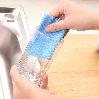 80 Sheet Pull-type Environmental Protection Disposable Non-woven DishCloth, Non-woven DishCloth(Green), Non-woven DishCloth(Beige)
