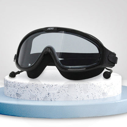 JIEHU JH8208DMJS Large Frame Waterproof and Anti-fog High-definition Eye Protection Swimming Goggles, JH8208DMJS(Smoke Green White), JH8208DMJS(Smoke Black), JH8208DMJS(Transparent White), JH8208DMJS(Transparent Pink), JH8208DMJS(Transparent Green)