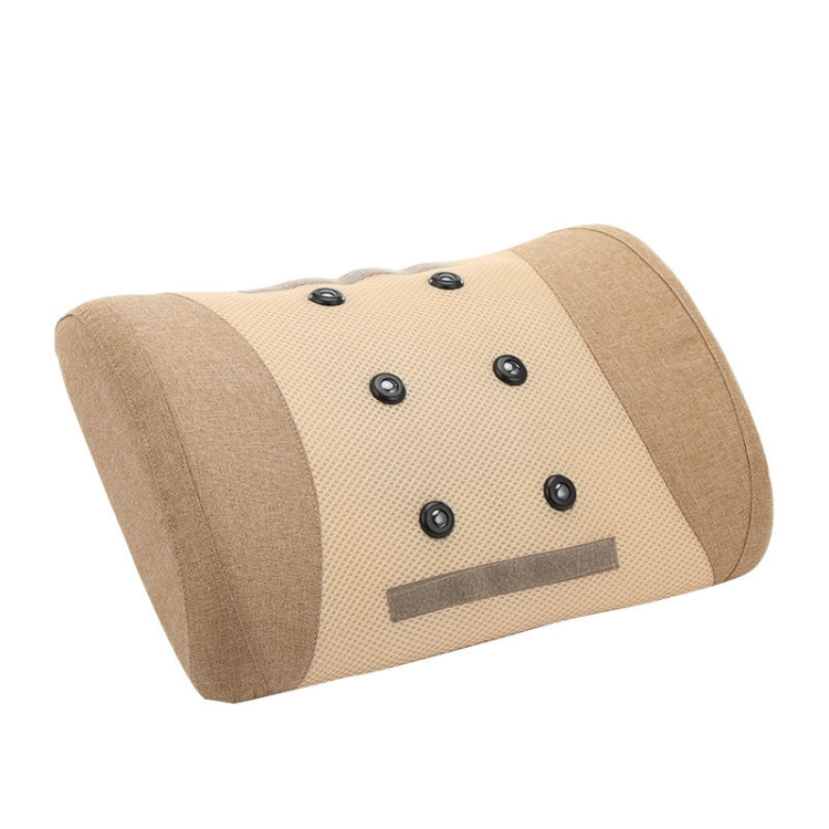 Heating Pulse Acupuncture Waist Massager Multifunctional Household Lumbar Disc Automatic Traction Device, US Plug, EU Plug