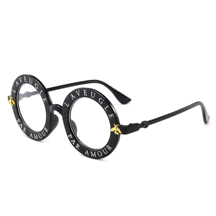 Women Vintage Round Frame Gradient Shades Sun Glasses, Transparent, Black Gray, Orange, Silver, Yellow, Pink, Black and Pink