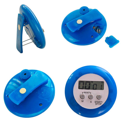 Round Magnetic Digital Countdown Timer Alarm Stand Kitchen Timer Cooking Alarm Clock, Round Digital Countdown Timer