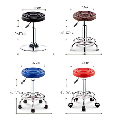 Adjustable Beauty Barber Shop Bar Lift Pulley Stool Movable Stool Chair