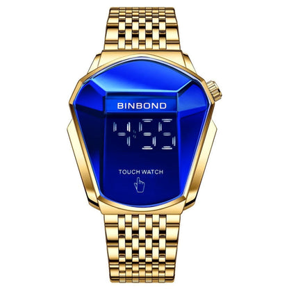 BINBOND Locomotive Concept Touch Screen Steel Belt Watch Men Live Black Technology Watch, Touch Screen Blue Steel Blue, Touch Screen Black Steel Blue, Touch Screen White Steel Blue, Touch Screen Full Gold Blue