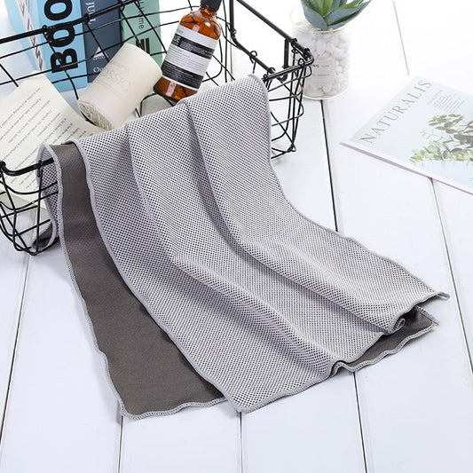 Absorbent Polyester Quick-drying Breathable Cold-skinned Fitness Sports Portable Towel, 30x100 Zippered Bag, 40x80 Round Cask