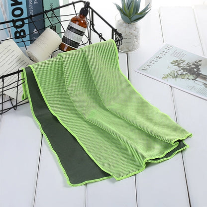 Absorbent Polyester Quick-drying Breathable Cold-skinned Fitness Sports Portable Towel, 30x100 Zippered Bag, 40x80 Round Cask