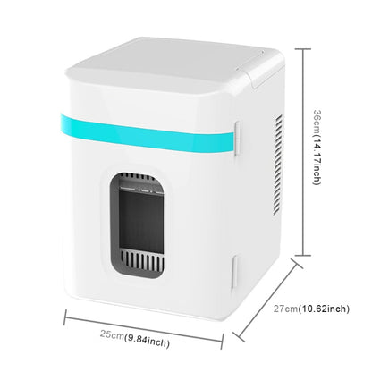 10L Mini Refrigerator Car Home Dual-use Small Dormitory Refrigerator, CN Plug, 10L Mini Refrigerator