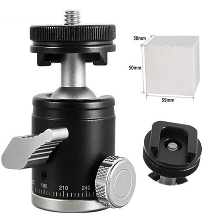 BEXIN K-19 Multifunctional Aluminum Alloy Cold Shoe Ball Head Tripod Mount, K-19