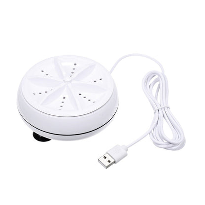 Portable Mini Washing Machine Ultrasonic Turbine Clothes Mini Washer with USB Cable Convenient for Travel, 3 in 1, 2 in 1