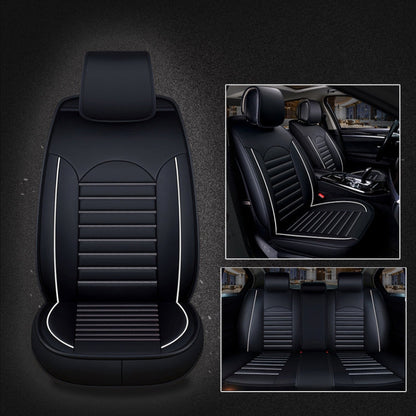 Universal PU Leather Car Seat Cover, Black White, Black Red, Black White Deluxe, Black Red Deluxe, Coffee Deluxe, Beige Deluxe, Beige, Coffee