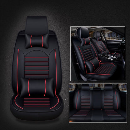 Universal PU Leather Car Seat Cover, Black White, Black Red, Black White Deluxe, Black Red Deluxe, Coffee Deluxe, Beige Deluxe, Beige, Coffee