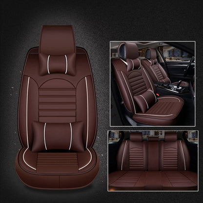 Universal PU Leather Car Seat Cover, Black White, Black Red, Black White Deluxe, Black Red Deluxe, Coffee Deluxe, Beige Deluxe, Beige, Coffee