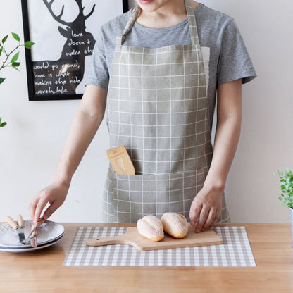 Nordic Style Cotton Linen Printing Apron