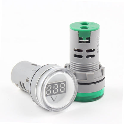 AD16-22DSV  Mini Digital Display 60-500V General Indicator AC Voltmeter, Open Hole: 22mm, 60-500V White, 60-500V Red, 60-500V Green, 60-500V Yellow, 60-500V Blue