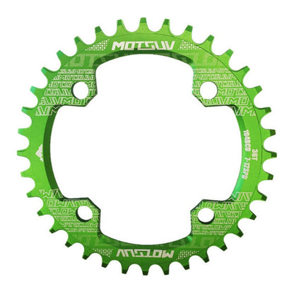 MOTSUV Round Narrow Wide Chainring MTB  Bicycle 104BCD Tooth Plate Parts, Disk 32T, Disk 34T, Disk 36T, Disk 38T, Elliptic plate  32T