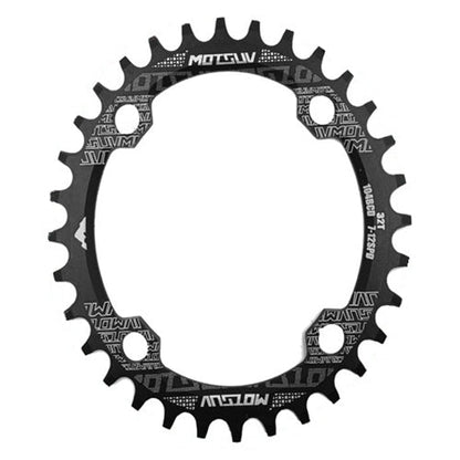 MOTSUV Round Narrow Wide Chainring MTB  Bicycle 104BCD Tooth Plate Parts, Disk 32T, Disk 34T, Disk 36T, Disk 38T, Elliptic plate  32T