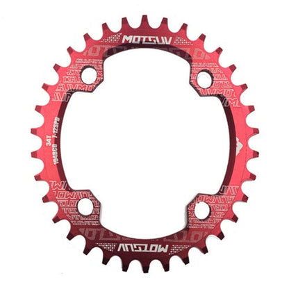 MOTSUV Round Narrow Wide Chainring MTB  Bicycle 104BCD Tooth Plate Parts, Disk 32T, Disk 34T, Disk 36T, Disk 38T, Elliptic plate  32T