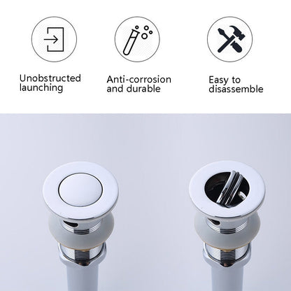Simple Wash Basin Drain Toilet Bathroom Deodorant Drain, 81907, 81912-2