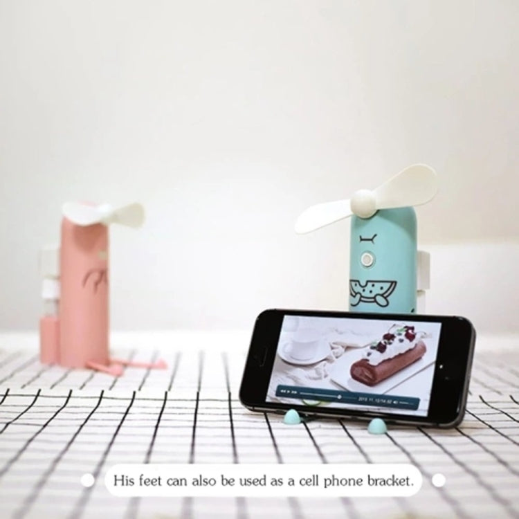 Creative Mobile Phone Bracket Cartoon Spray Mini Fan Portable Usb Fan
