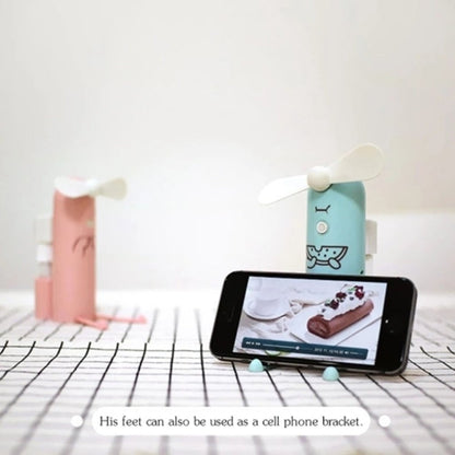 Creative Mobile Phone Bracket Cartoon Spray Mini Fan Portable Usb Fan