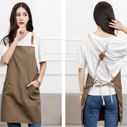 Cotton Kitchen Dining Overalls Strap Apron