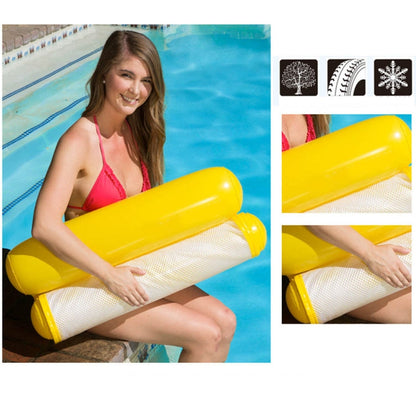 Foldable Double-purpose Backrest Float Hammock with Net, Size:120 x 75cm(Cherry Blossoms Pink), Size:120 x 75cm(Yellow), Size:120 x 75cm(Orange)