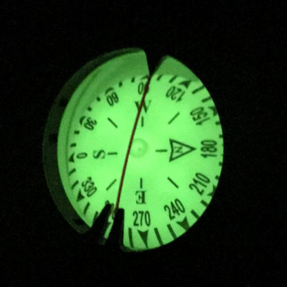 PW60 Watch-style Diving Compass Strong Magnetic Fluorescence Dial Corrosion-resistant Compass, PW60 Watch-style Diving Compass