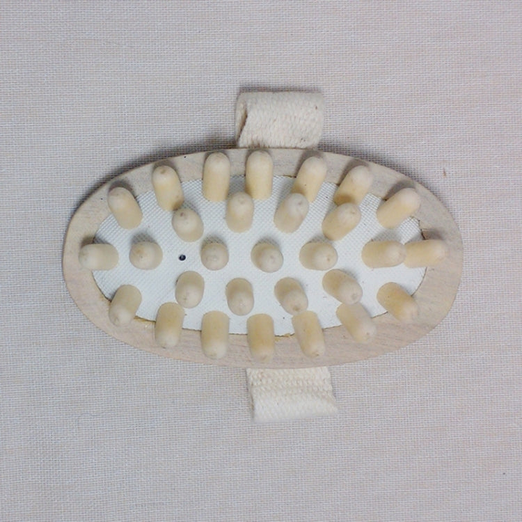 Soothing Body Massage Brush Wood Balloon Cushion Massager