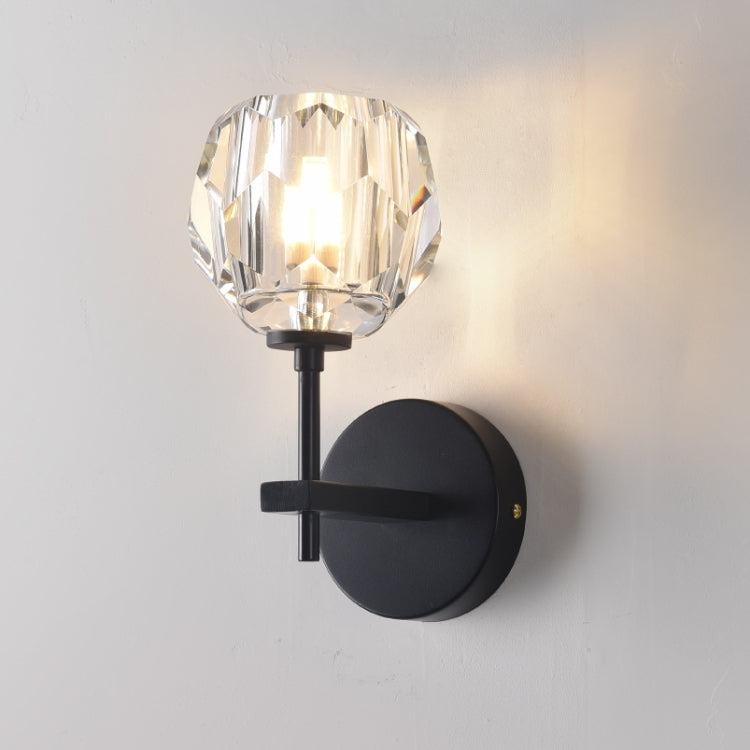 Wall Lamp Villa Hotel Wall Lamp Bedroom Bedside Crystal Wall Lamp, Without light source, white light LED5W, warm light LED5W