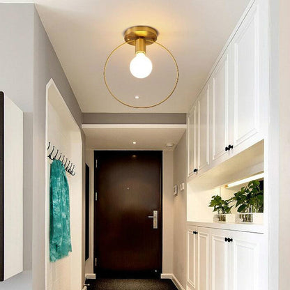 Simple Modern Aisle Copper Lamp, with 5W Three-color Light